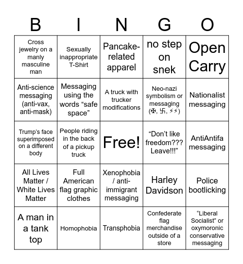 Tennessee Tourism Bingo Card