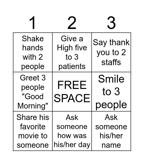 TO DO LIST Bingo Card