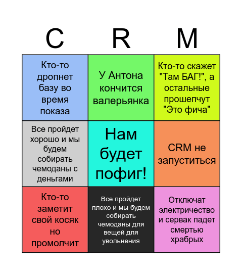 CRM Bingo Card