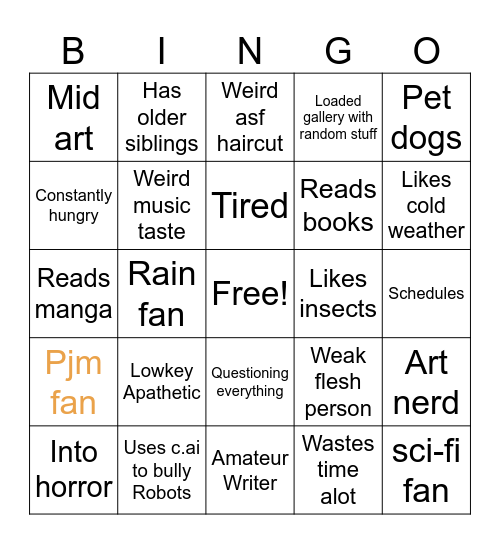 Are you me Fr? Bingo Card