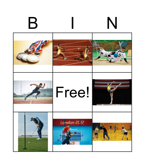 OLYMPIC GAMES Bingo Card