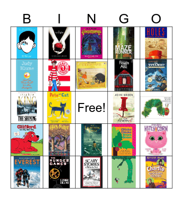 Favorite books Bingo Card