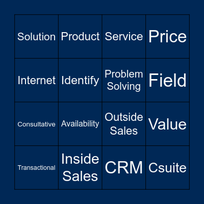 Sales ELS Bingo Card