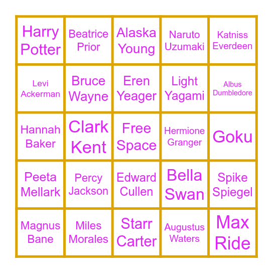 West Branch Lock-In BINGO Card