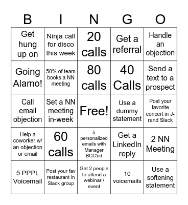 JULY 26TH BINGO!!! Bingo Card