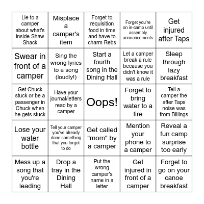Failure is the First Step to Success Bingo Card