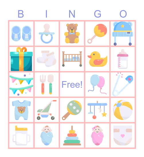 Marisol's Baby Shower Bingo Card