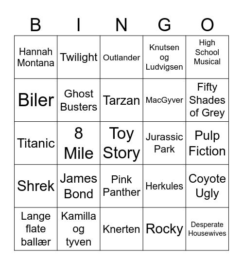 MUSIC! MUSIC! MUSIC! Bingo Card