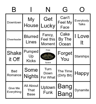 Sound City Events Music Bingo - Top 40 of "2000" Bingo Card