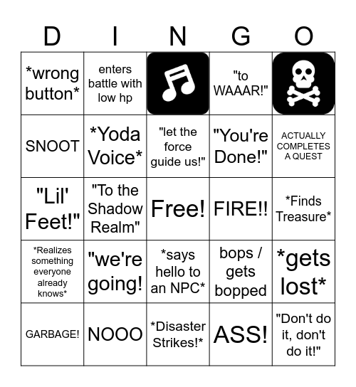 DOUG BINGO Card