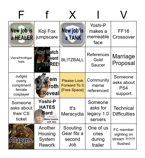 Fanfest 2023 Egg Edition! Bingo Card