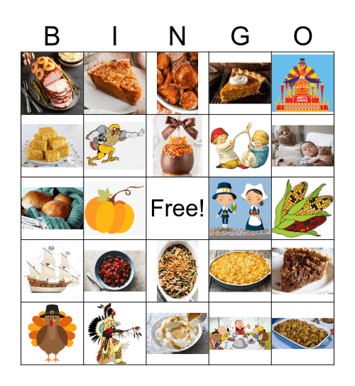 Thanksgiving Bingo Card