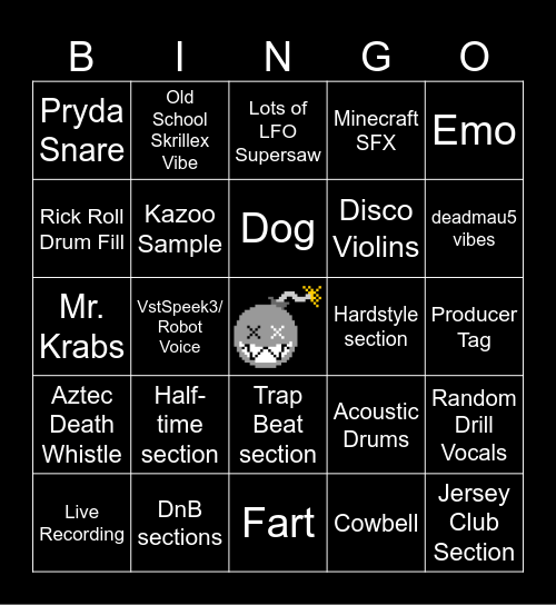 bashgo Bingo Card