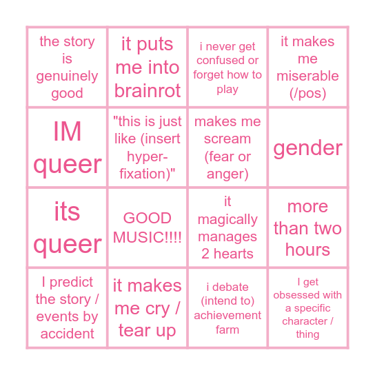 gorby play game bingo Card