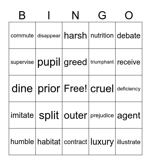 s9 Bingo Card