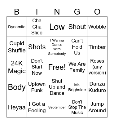 MM WEDDING BINGO Card