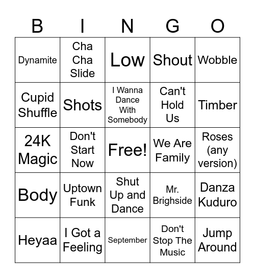 MM WEDDING BINGO Card