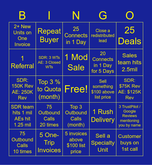 Boxhub Bingo Card