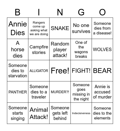 Perma Bingo Card