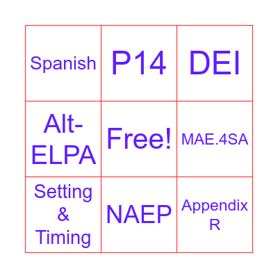 PG-Bingo! Bingo Card