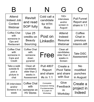 Back-to-School Bingo Card