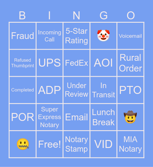 MAV BINGO! Bingo Card