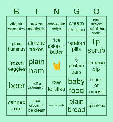 weird stuff RANA has binged on Bingo Card