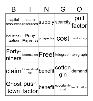 JA America Works! Bingo Card