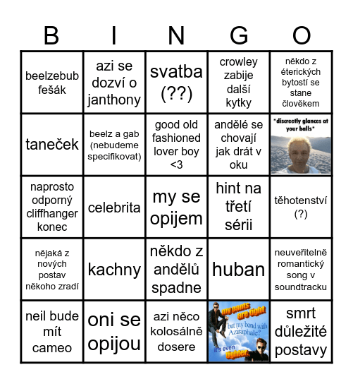 GOOD OMENS 2 Bingo Card