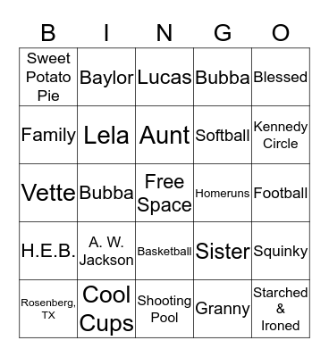 HAPPY 80TH BIRTHDAY Bingo Card
