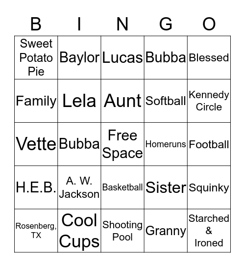HAPPY 80TH BIRTHDAY Bingo Card