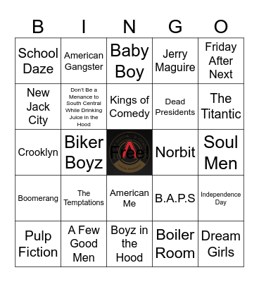 MOVIE Bingo Card