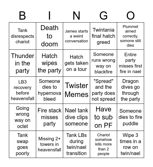 Brewcob bingo Card