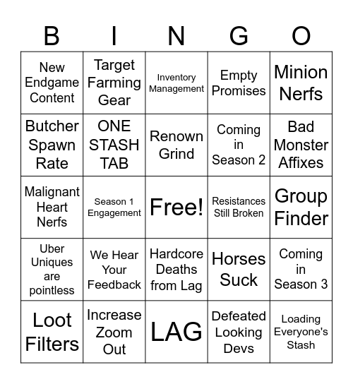 Campfire Bingo! Bingo Card