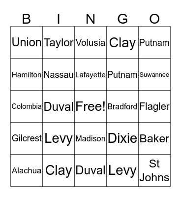 AU County CRAD BINGO Card