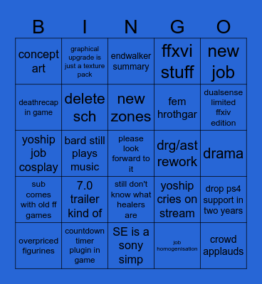 keynote/pll Bingo Card