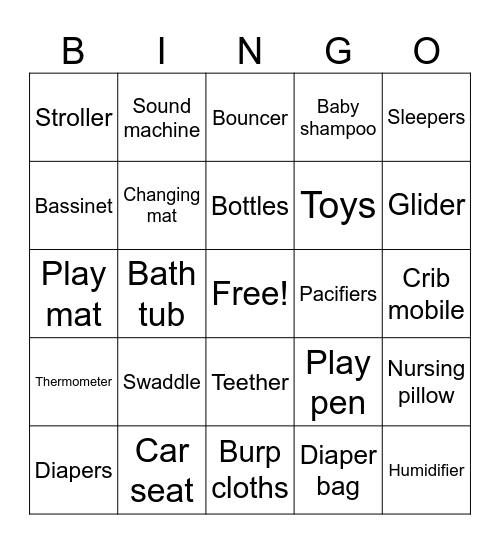 Mel's bingo card Bingo Card