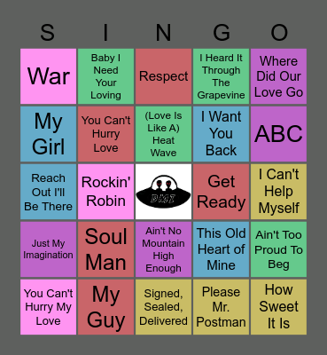 DMI MOTOWN 001 Bingo Card