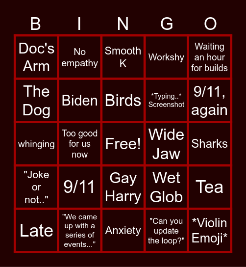 C Team BINGO Card