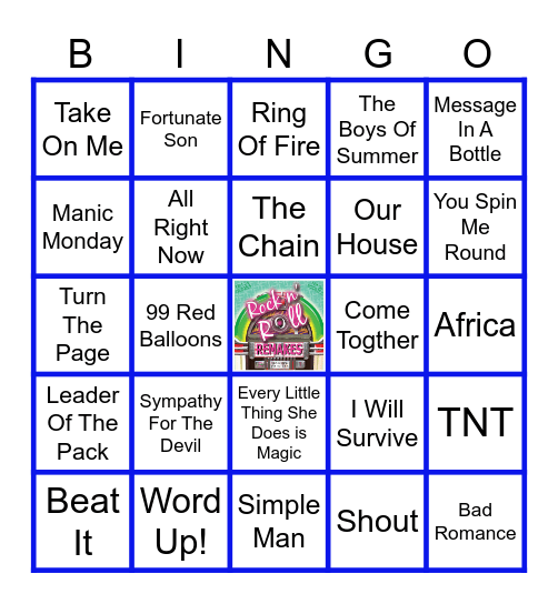 Rock Remakes Bingo Card
