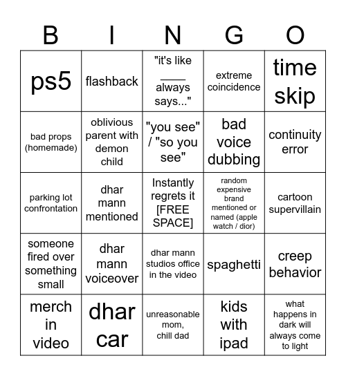 bingo Card