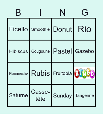 BINGO D'ÉTÉ Bingo Card