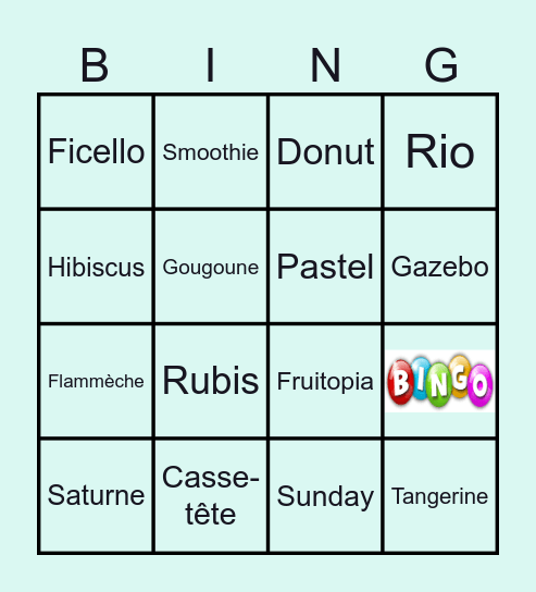 BINGO D'ÉTÉ Bingo Card