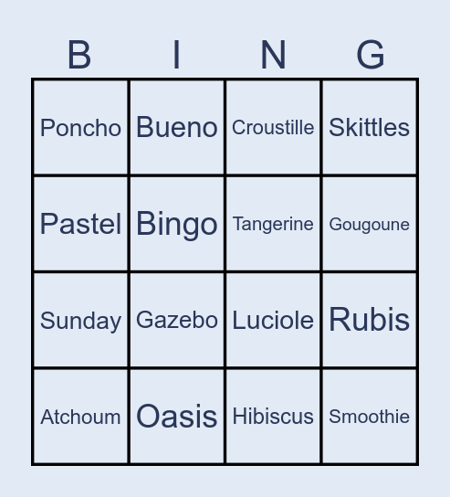 BINGO D'ANIMS!!! Bingo Card
