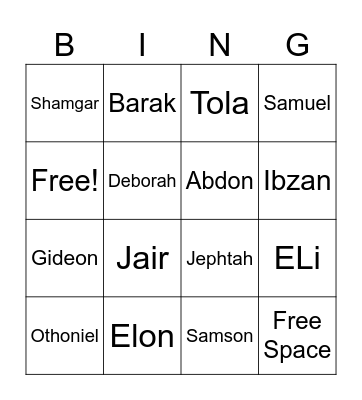 KNOW YOUR JUDGE Bingo Card