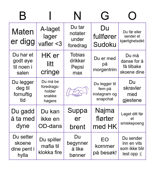 HØSTSEM 2023 SUPEREPISK BINGO Card