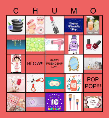 NEETIKAA'S 10TH B'DAY SPA BINGO Card
