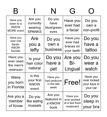 LEGENDS/GAME OVER ESCAPE ROOMS Bingo Card