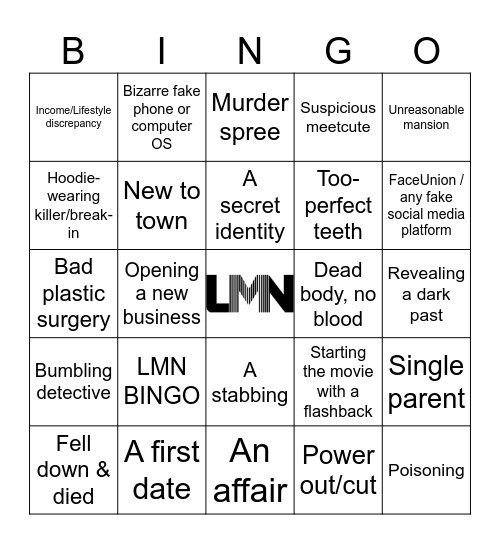 LMN Bingo Card