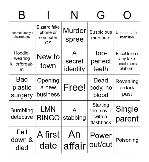 LMN Bingo Card